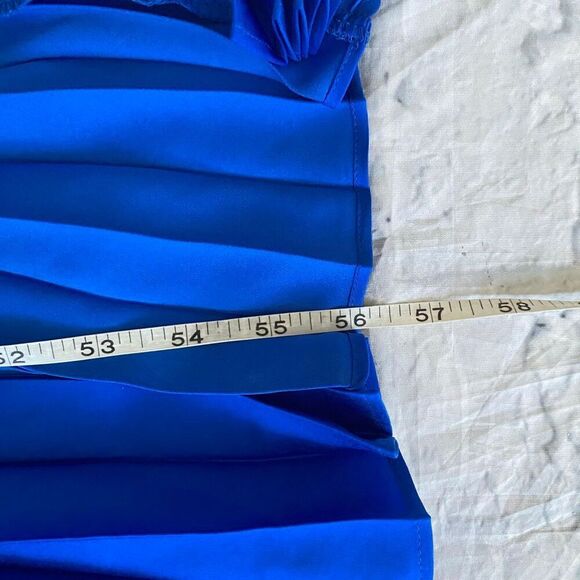 Express women 10 cut out spaghetti strap pleated maxi dress blue - Picture 11 of 11